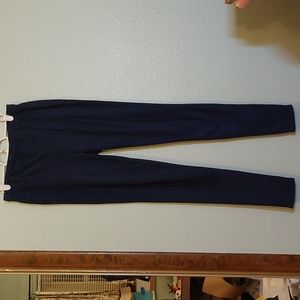 💜 Faded Glory Faux Suede Navy Leggings